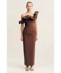 Shona Joy Cambell Ruffle Draped Maxi Size 8,10,12,14 - Dresses