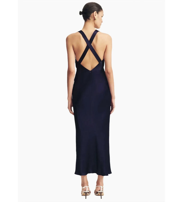 Shona joy Camille Lace Cross Back Split Maxi Dress | Passion For Fashion