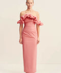 Shona Joy Campbell Ruffle Draped - Dresses
