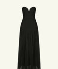 Shona Joy Isola Strapless Ruched Midi Dress - Black - 8 / Black - Dresses