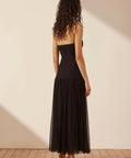 Shona Joy Isola Strapless Ruched Midi Dress - Black - 8 / Black - Dresses