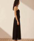Shona Joy Isola Strapless Ruched Midi Dress - Black - 8 / Black - Dresses