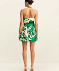 Shona Joy Joni Halter Mini - 8 / Green - Dresses