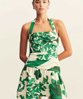 Shona Joy Joni Halter Mini - 8 / Green - Dresses