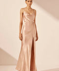 Shona Joy - Shona Joy La Lune Bias Cowl Maxi Dress - Desert Rose