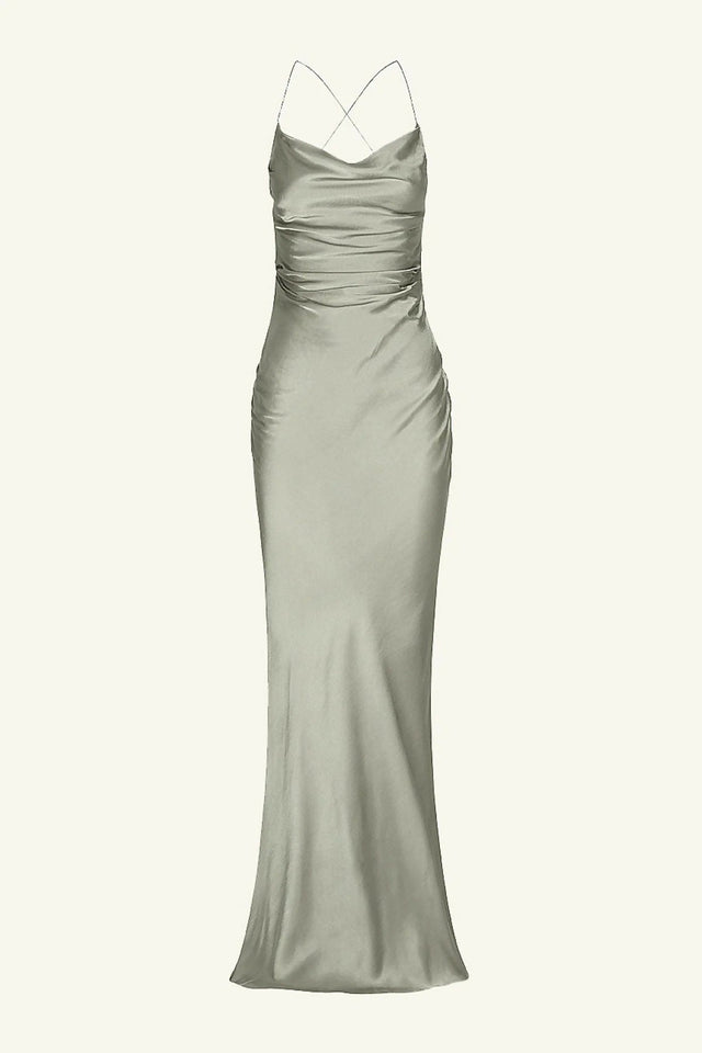 Shona Joy La Lune Dress in Sage - Dresses