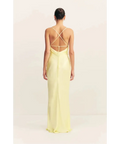 Shona Joy La Lune Lace Back Maxi Dress in Lemon Size 8 - 8 / Yellow - Dresses