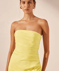lani strapless draped maxi dress Shona Joy Lani Strapless Draped Maxi Dress