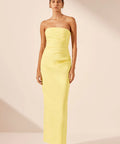 Shona Joy Lani Strapless Draped Maxi Dress - Dresses