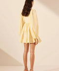 Shona Joy Limon Long Sleeve Mini Dress Size 12 - 12 / Yellow - Dresses