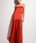 Shona Joy Moraya Dropped Waist Maxi Dress - Chilli