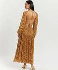 Shona Joy Sunset Cut-Out Dress in Turmeric - 8 / Yellow - Dresses