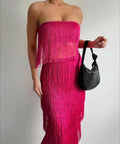 Showpo Amalee Tassel Set - 10 / Pink - Outfit Sets
