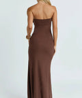 Showpo Aria Maxi - 12 / Brown - Dresses
