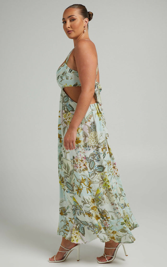 Showpo Rhoda Cut Out Maxi in Boho Patchwork - 12 / Multi - Dresses