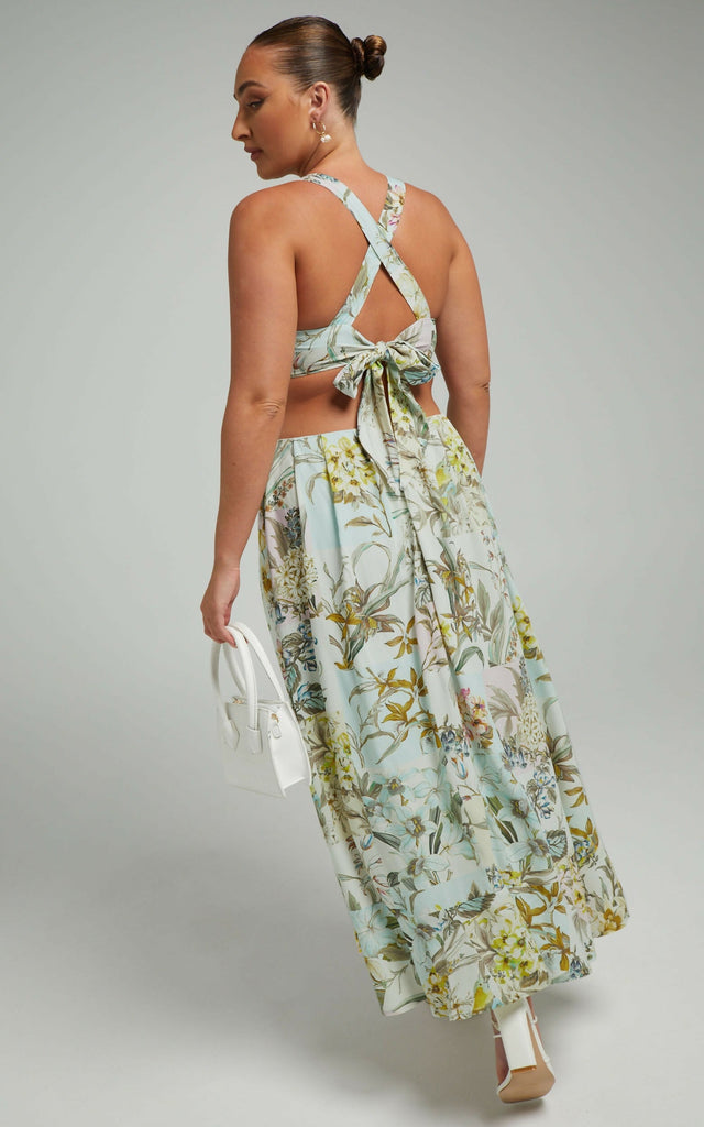 Showpo Rhoda Cut Out Maxi in Boho Patchwork - 12 / Multi - Dresses