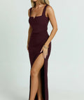 Showpo Thelma Maxi Dress - 14 / Brown - Dresses