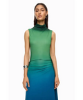Simkhai Aldina Ruched Ombre Stretch Jersey Turtleneck Maxi Dress Multi Size S / AU 8 & XL / AU 14 - Dresses