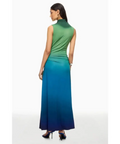 Simkhai Aldina Ruched Ombre Stretch Jersey Turtleneck Maxi Dress Multi Size S / AU 8 & XL / AU 14 - Dresses