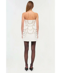 Simkhai Arta Crystals Embellishments Bustier Bridal Mini Dress Ivory White Size - 4 / White - Dresses