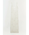 Simkhai Bex Embellished Gown Maxi Dress Cream Size US 6 AU 10 - 10 / White - Dresses