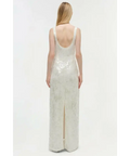 Simkhai Bex Embellished Gown Maxi Dress Cream Size US 6 AU 10 - 10 / White - Dresses