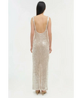 Simkhai Bex Sequin Tank Champagne Tulle Dress Size US 6 - 6 / White - Dresses