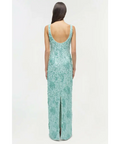 Simkhai Bex Sequined Gown Maxi Dress Green Size US 4 AU 8 - 8 / Blue - Dresses