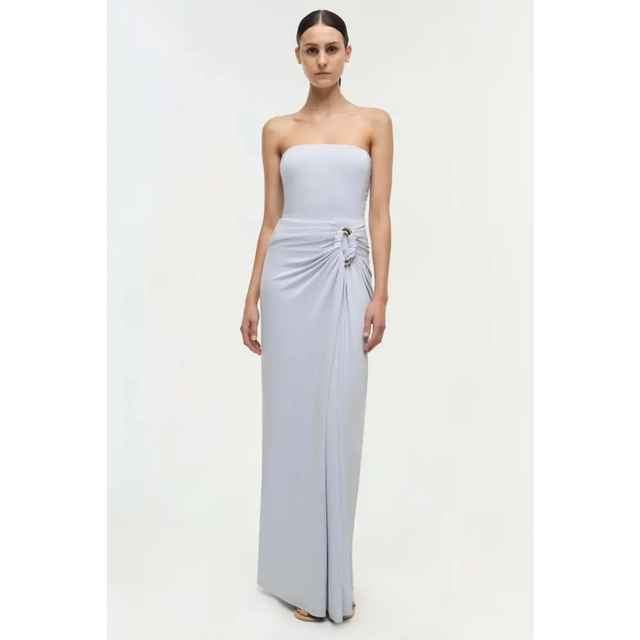 Simkhai Emma Jersey Gown Blue Haze - 4 / Blue - Dresses