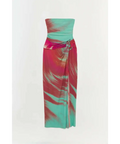 Simkhai Emma Strapless Jersey Gown Mint Marble US10/AU14 - 14 / Multi - Dresses