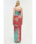 Simkhai Emma Strapless Jersey Gown Mint Marble US10/AU14 - 14 / Multi - Dresses