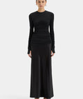 Sir Alessia Draped Gown Size 1 (8) - 8 / Black - Dresses