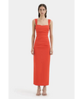 SIR. Dahlia Balconette Gown in Tangerine size 2 / AU 10 - Red / 10 - Dresses