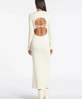 Sir Enes Cross Back Knit Dress - 6 / White - Dresses