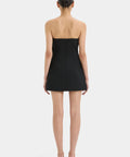 Sir Leonardo Pleated Mini Dress - 6 / Black - Dresses