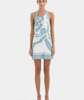 SIR Lilou Halter Mini Dress Blue Size / AU 6 - 6 / Blue - Dresses