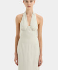 Sir The Label Affogato Halter Maxi Dress - 6 / Nude - Dresses