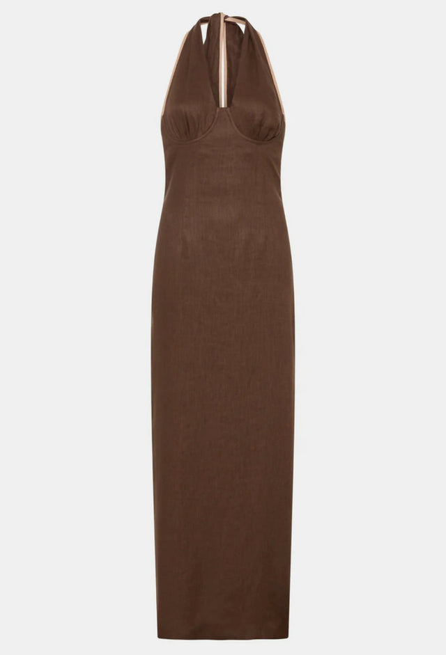 Sir The Label Affogato Halter Midi Dress - Dresses