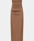 Sir The Label Alba Strapless Gown in Mocha - Dresses