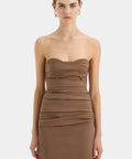Sir The Label Alba Strapless Gown in Mocha Size 2 /AU 10 - 10 / Brown - Dresses