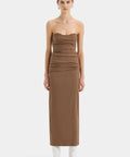 Sir The Label Alba Strapless Gown in Mocha Size 2 /AU 10 - 10 / Brown - Dresses