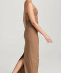 Sir The Label Alba Strapless Gown Mocha - 6 / Brown - Dresses