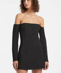 Sir The Label Alberta Sleeve Mini Dress - 8 / Black - Dresses