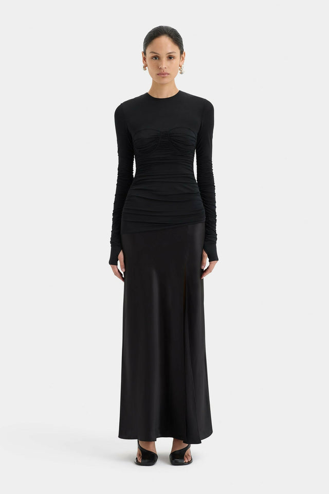 S50-SIR124-1101_Alessia_Draped_Gown_Black-24386-SirTheLabel-0618_1440x