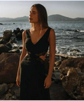 Sir The Label Alma Cut Out Dress In Black Size (6) 6 / Black Dresses