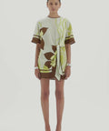 Sir The Label Amaia Mini Dress in Floral Vine - Dresses