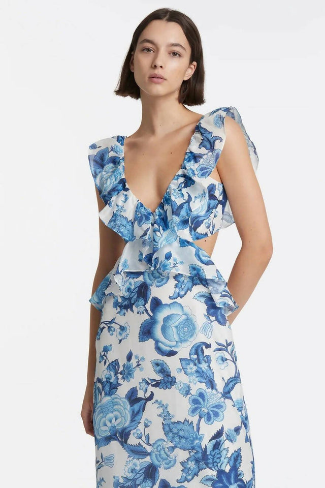 SIR - Sir the Label Amaris Frill Midi Dress