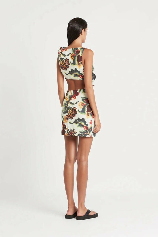 Sir The Label Ambroise Knot Mini Dress - 8 / Multi - Dresses
