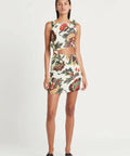 Sir The Label Ambroise Knot Mini Dress - 8 / Multi - Dresses