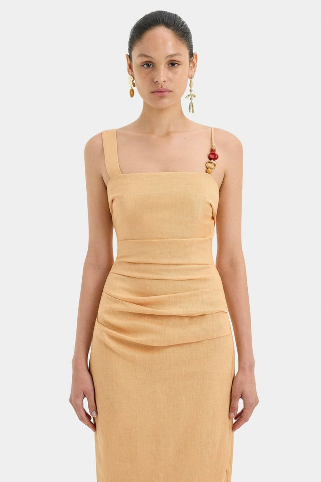 SIR - Sir the Label Antonia Beaded Midi Dress S1